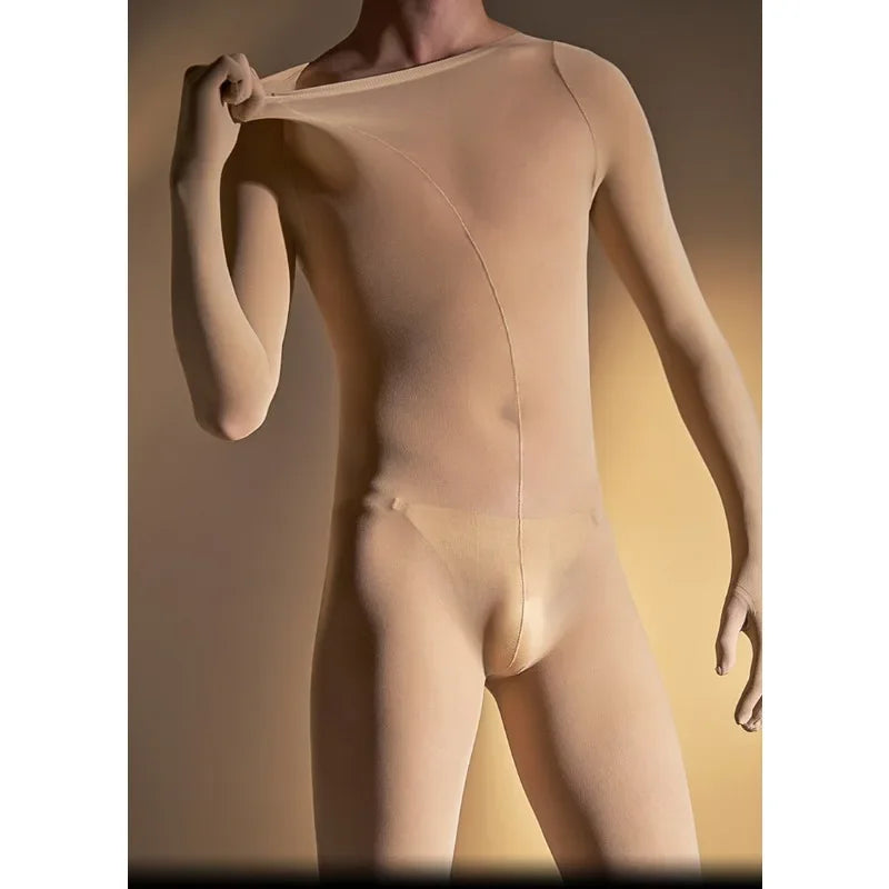 Combinaison sexy en velours pour hommes