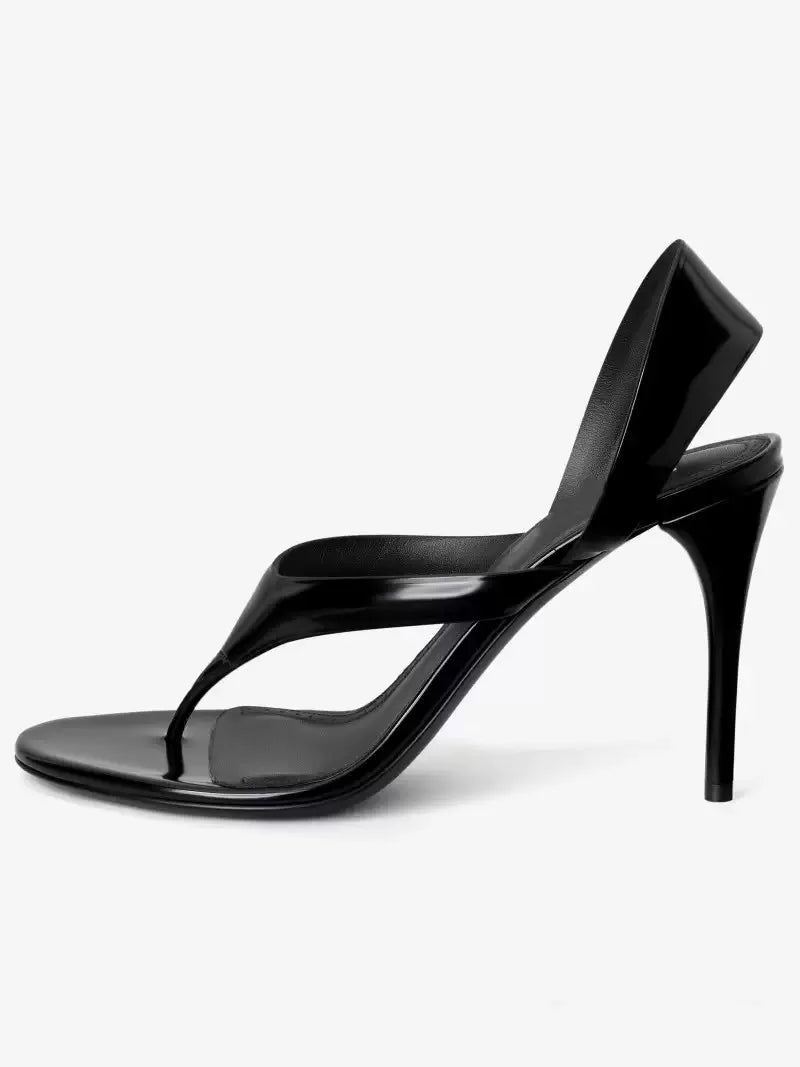 Sandales à talons aiguilles et bout ouvert