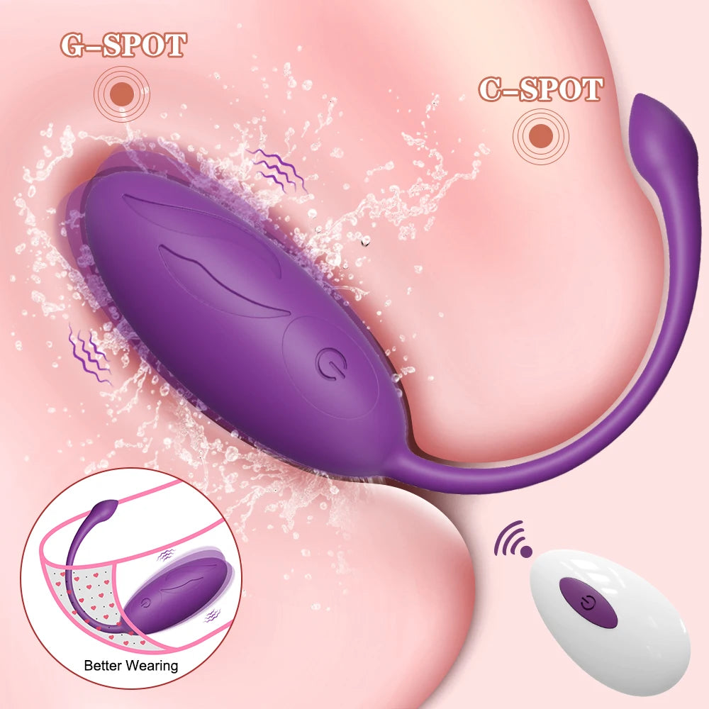 Oeuf vibrant télécommandé vibrateur pour point G