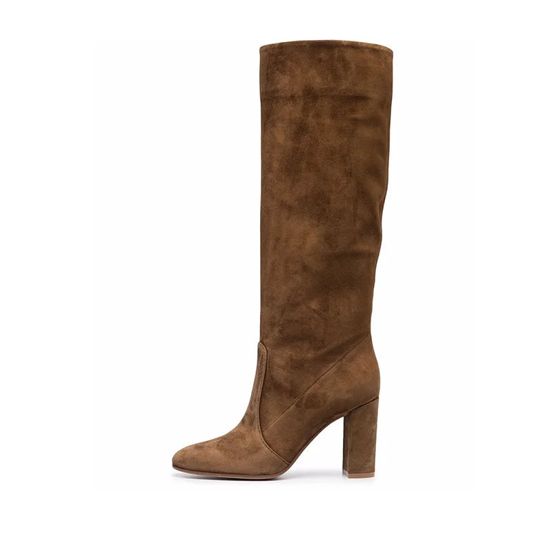 Bottes longues sexy à talons hauts chaussures élégantes
