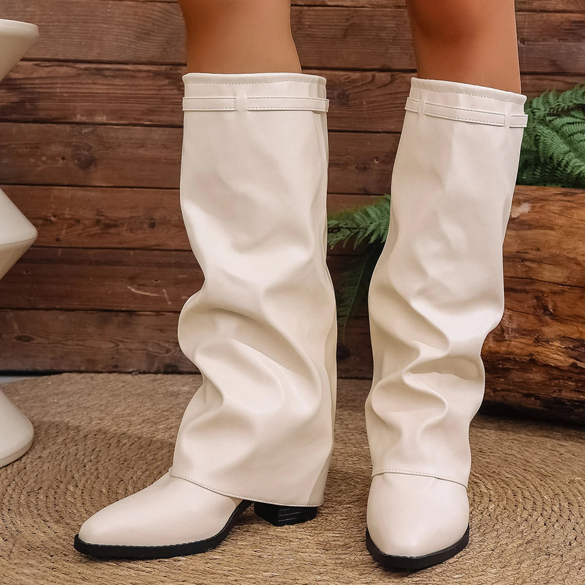 Bottes hautes à talons hauts