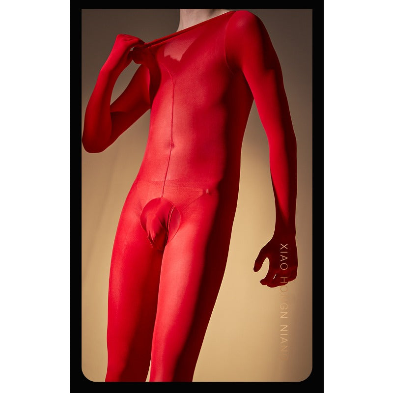 Combinaison sexy en velours pour hommes