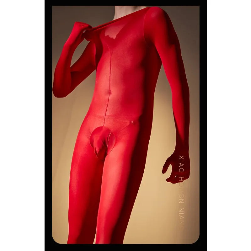 Combinaison sexy en velours pour hommes