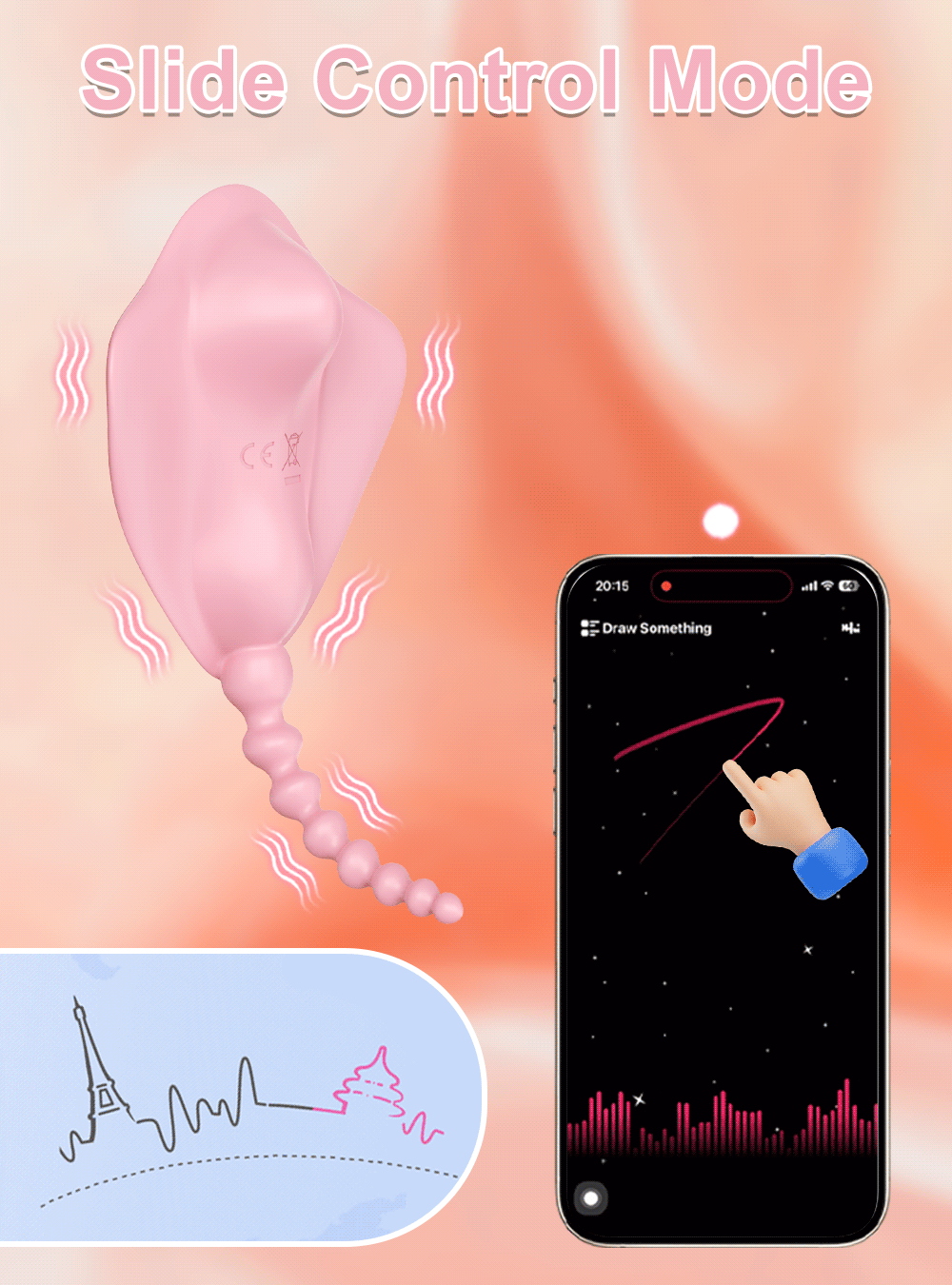 Vibromasseur à contrôle par application stimulateur de clitoris