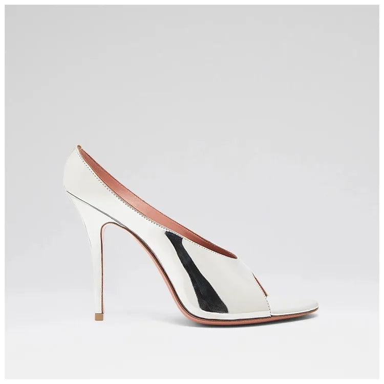 Sandales à talons aiguilles à bout ouvert sexy