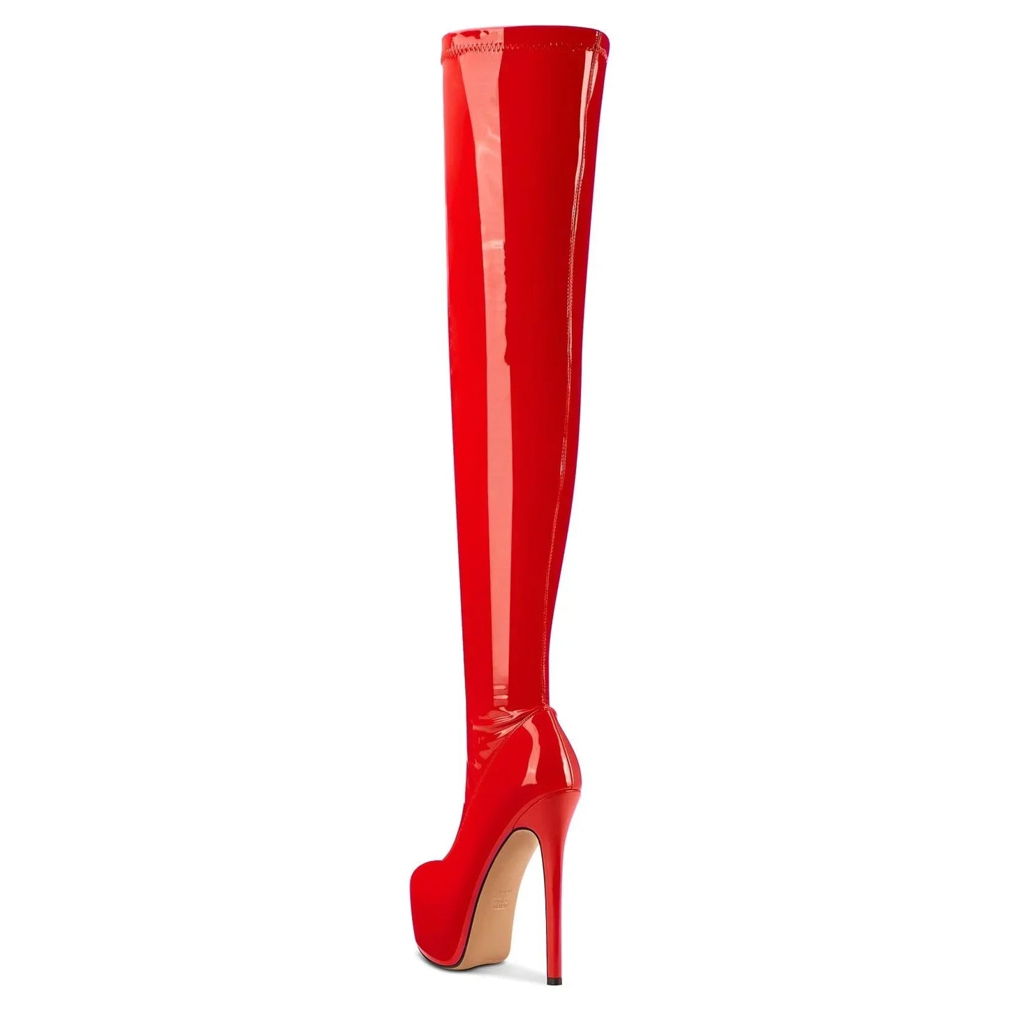 Bottes hautes au-dessus du genou semelles épaisses