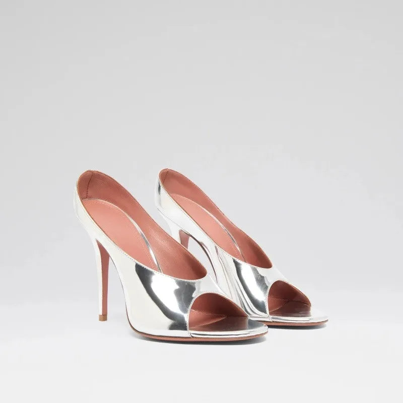 Sandales à talons aiguilles à bout ouvert sexy