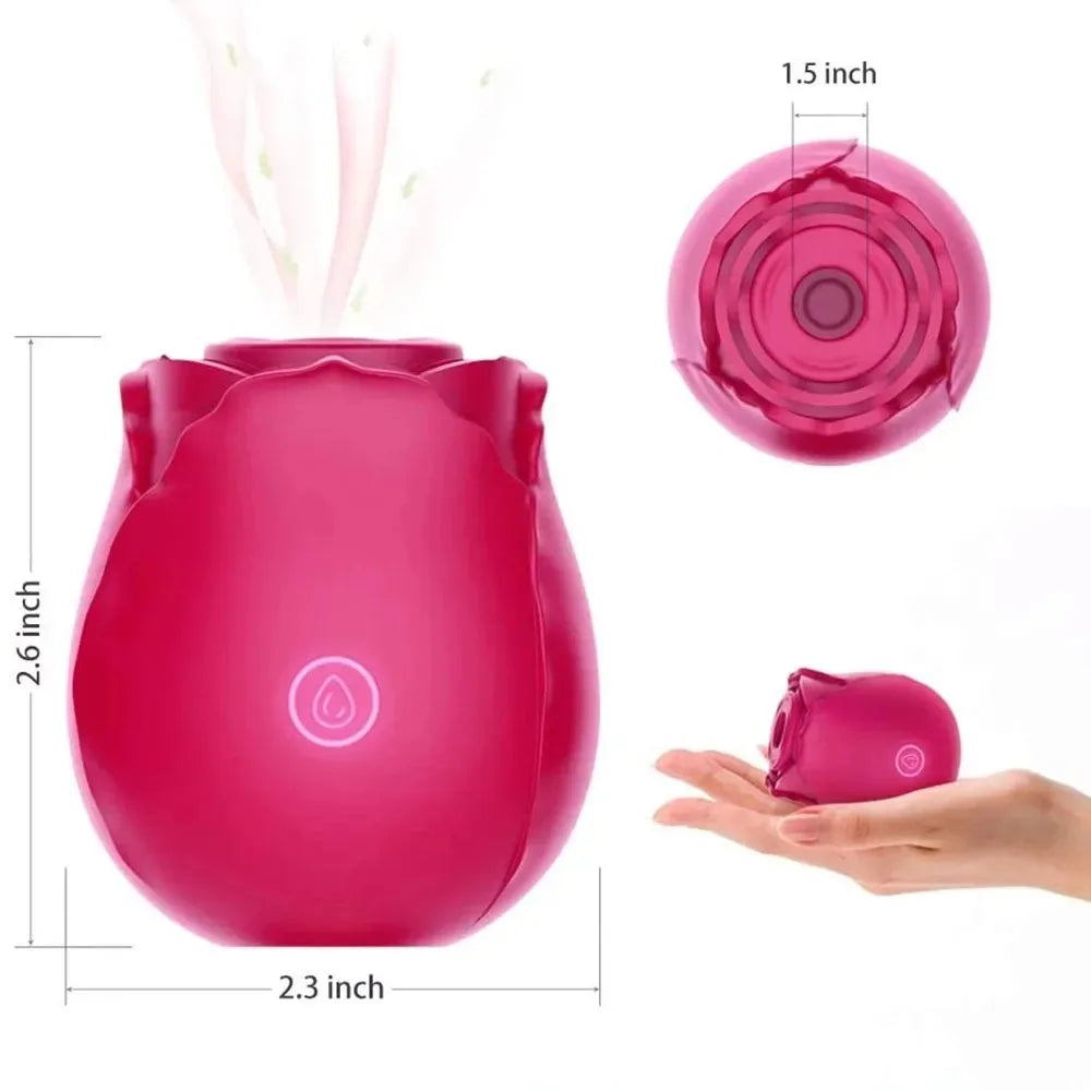 Vibromasseur vaginal en forme de rose