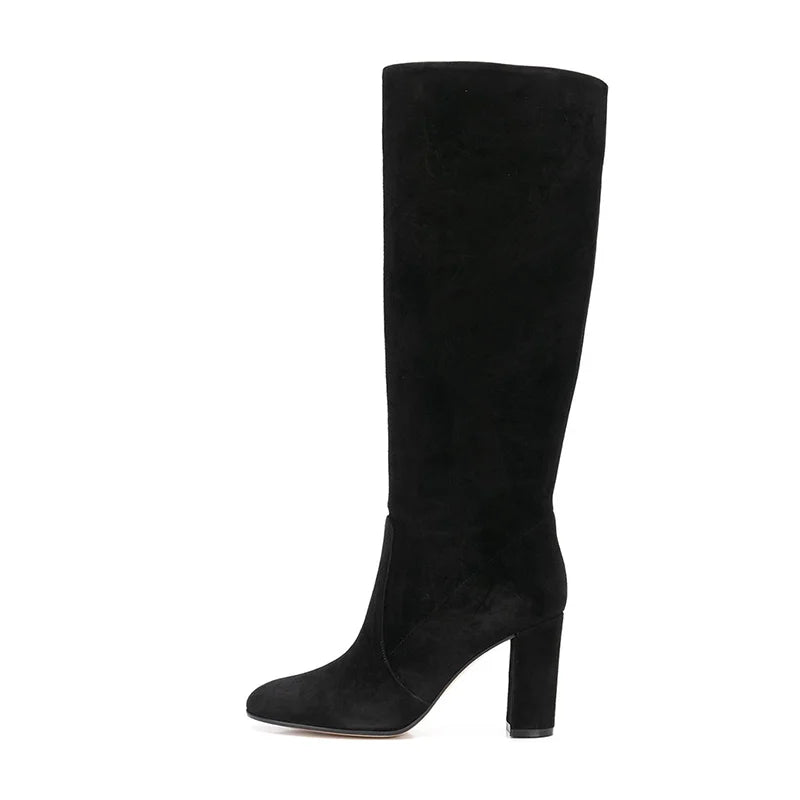 Bottes longues sexy à talons hauts chaussures élégantes