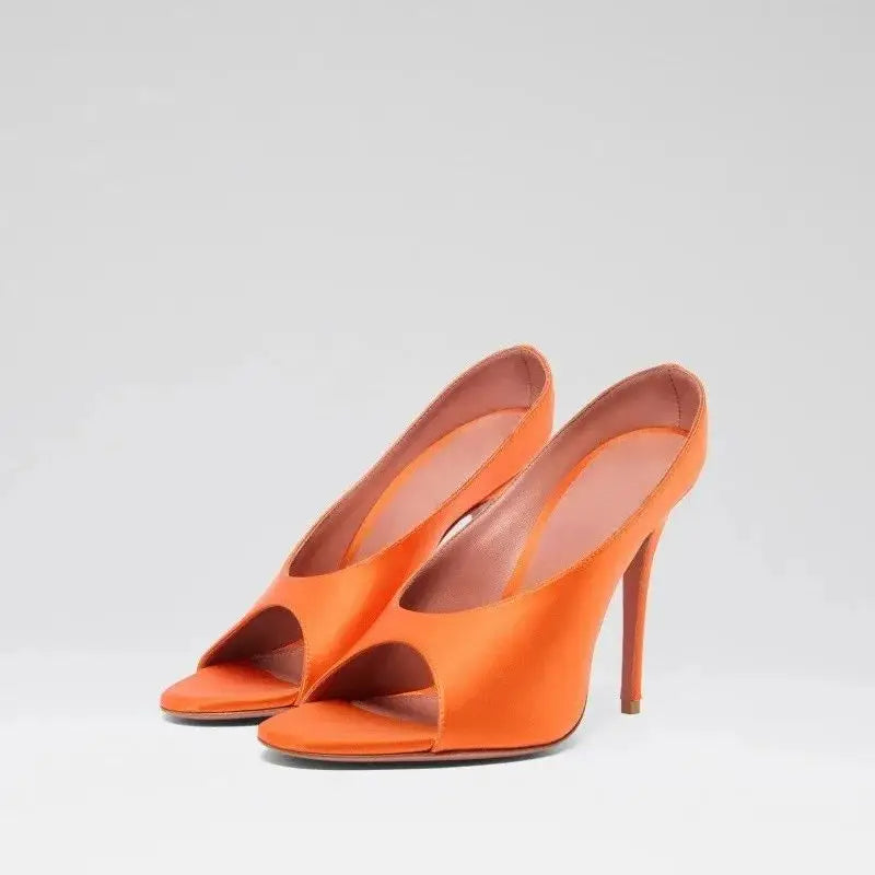 Sandales à talons aiguilles à bout ouvert sexy
