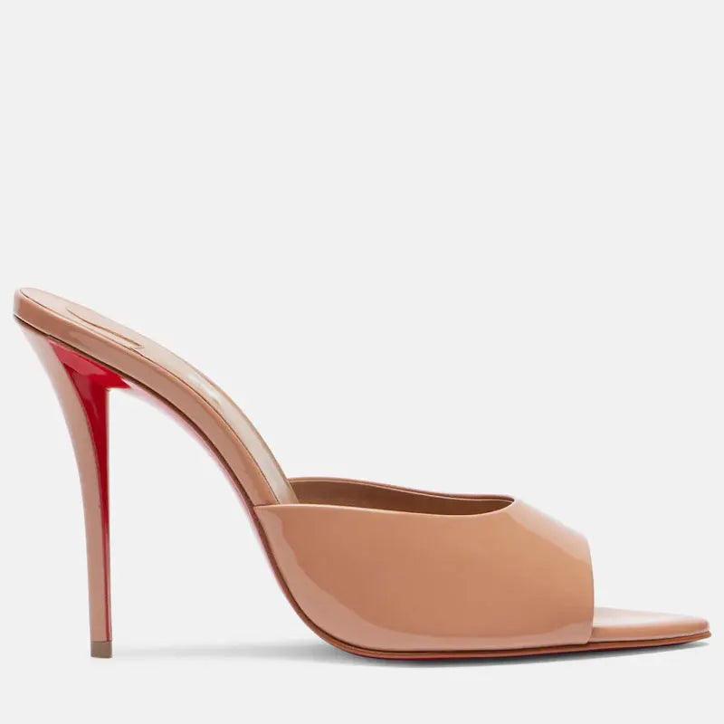 Chaussures en forme de bouche de poisson, pantoufles sexy une pièce