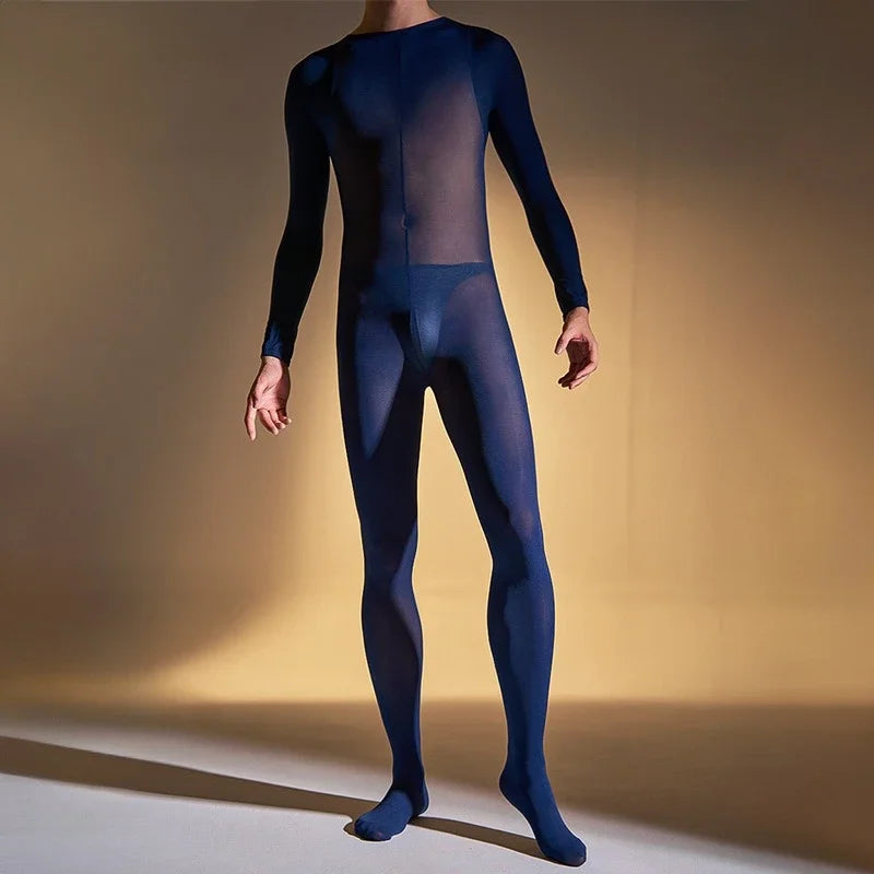 Combinaison sexy en velours pour hommes