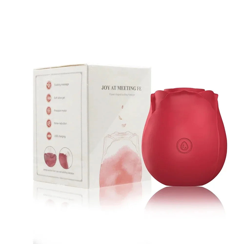 Vibromasseur vaginal en forme de rose