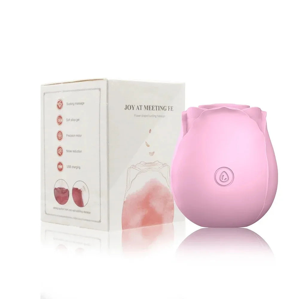 Vibromasseur vaginal en forme de rose