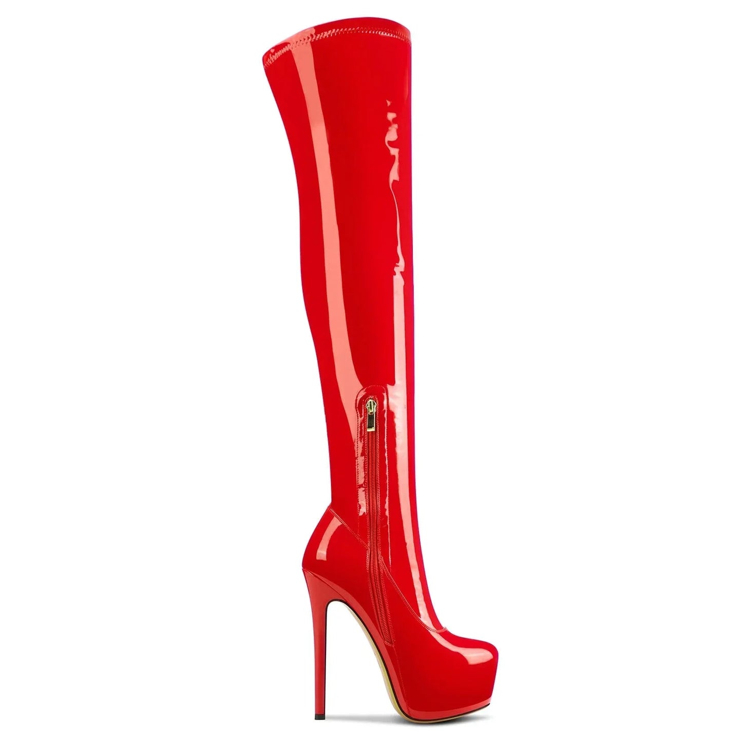 Bottes hautes au-dessus du genou semelles épaisses