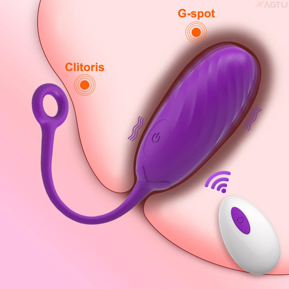 Oeuf vibrant télécommandé vibrateur pour point G