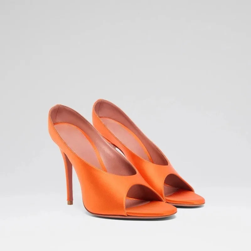 Sandales à talons aiguilles à bout ouvert sexy