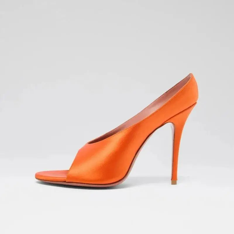 Sandales à talons aiguilles à bout ouvert sexy