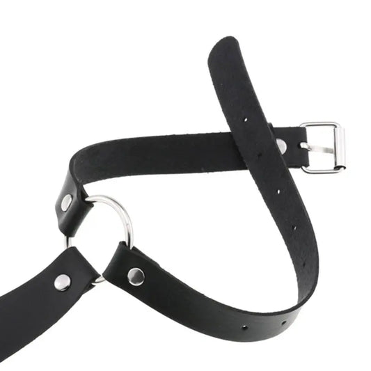 Collier ras du cou en similicuir noir Clickbing Market