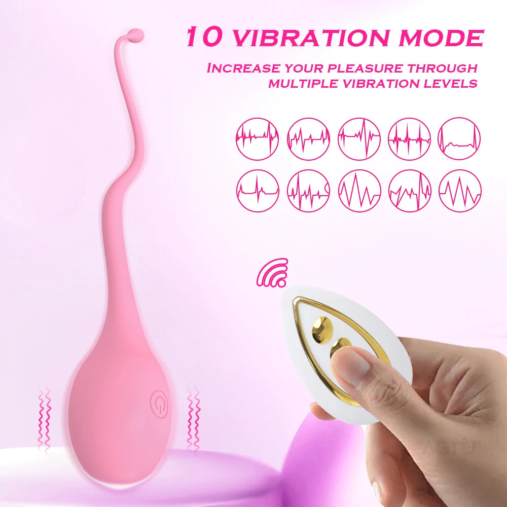 Oeuf vibrant télécommandé vibrateur pour point G