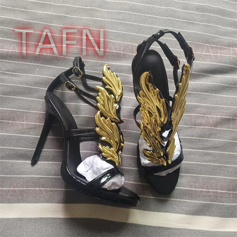 Sandales gladiateur à bout ouvert et à talons fins