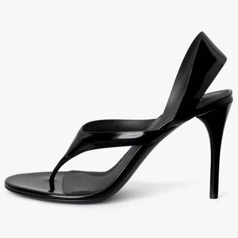Sandales à talons aiguilles et bout ouvert