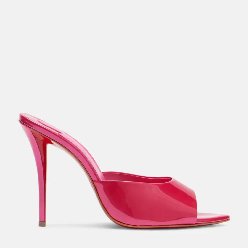 Chaussures en forme de bouche de poisson, pantoufles sexy une pièce
