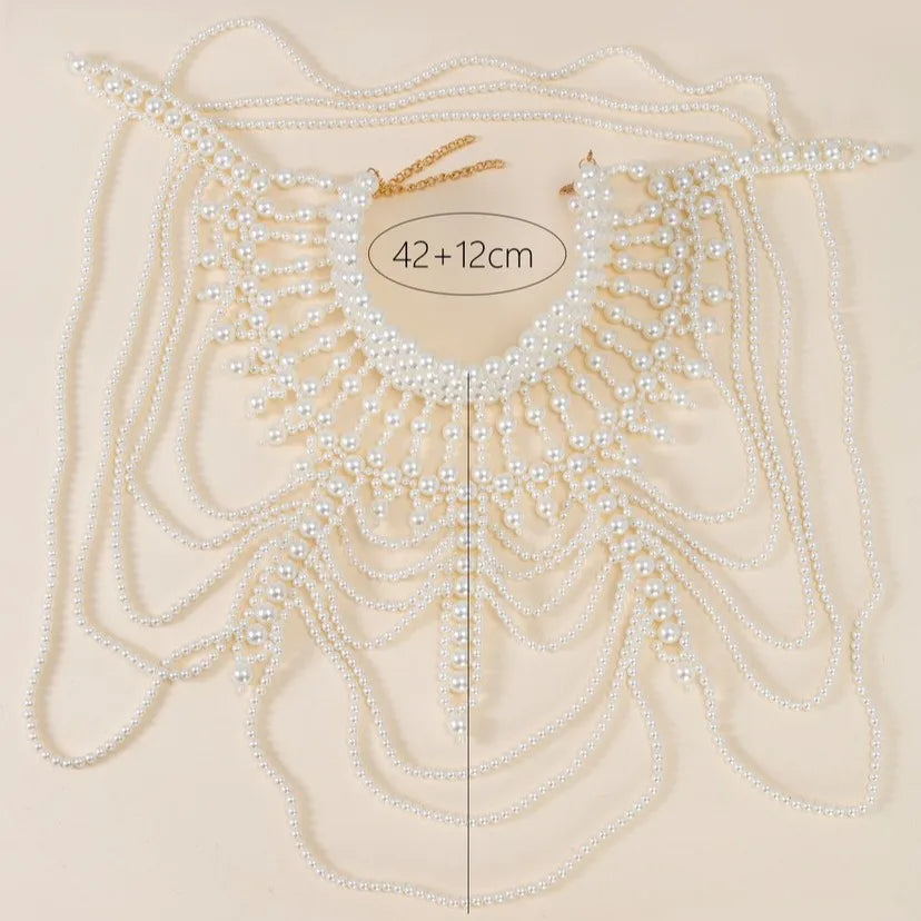 Nouvelle chaîne de corps sexy en perles multicouches faites à la main