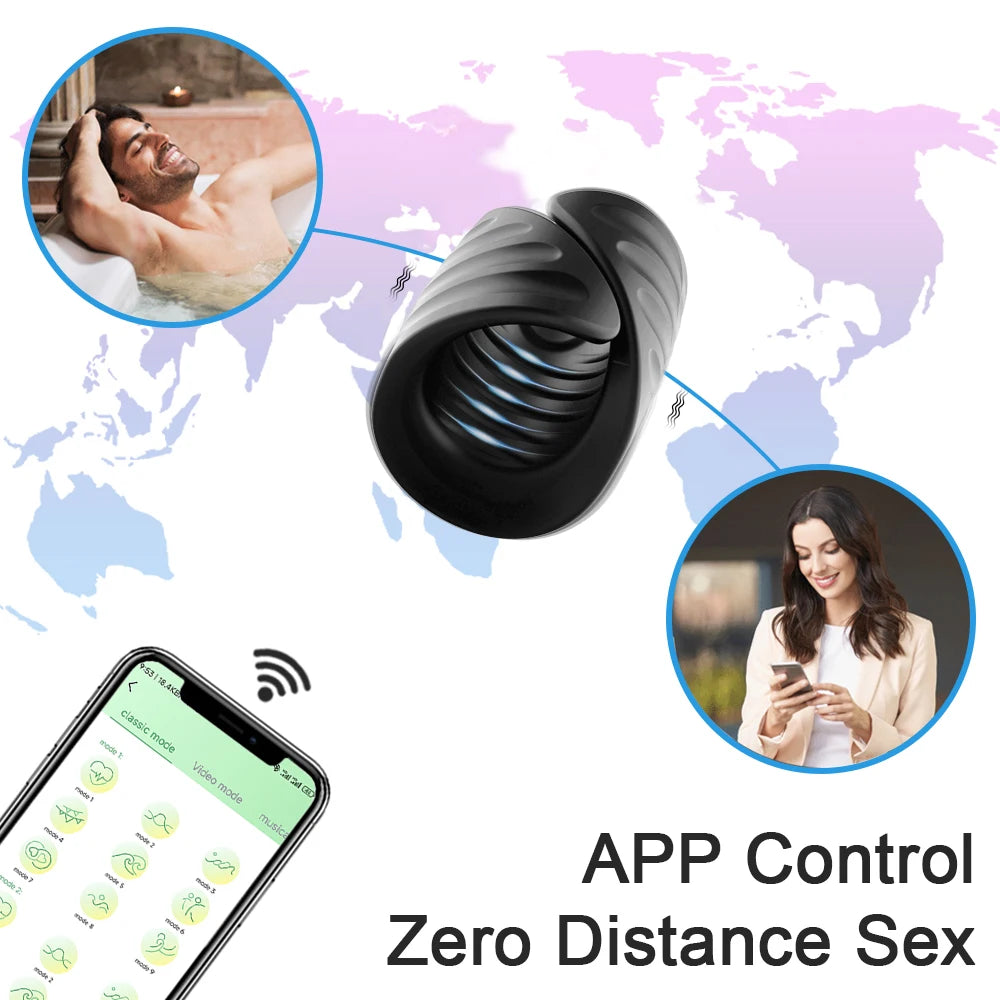 Vibromasseur à contrôle par application pour homme