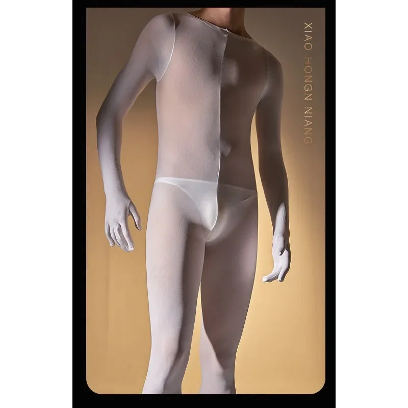 Combinaison sexy en velours pour hommes