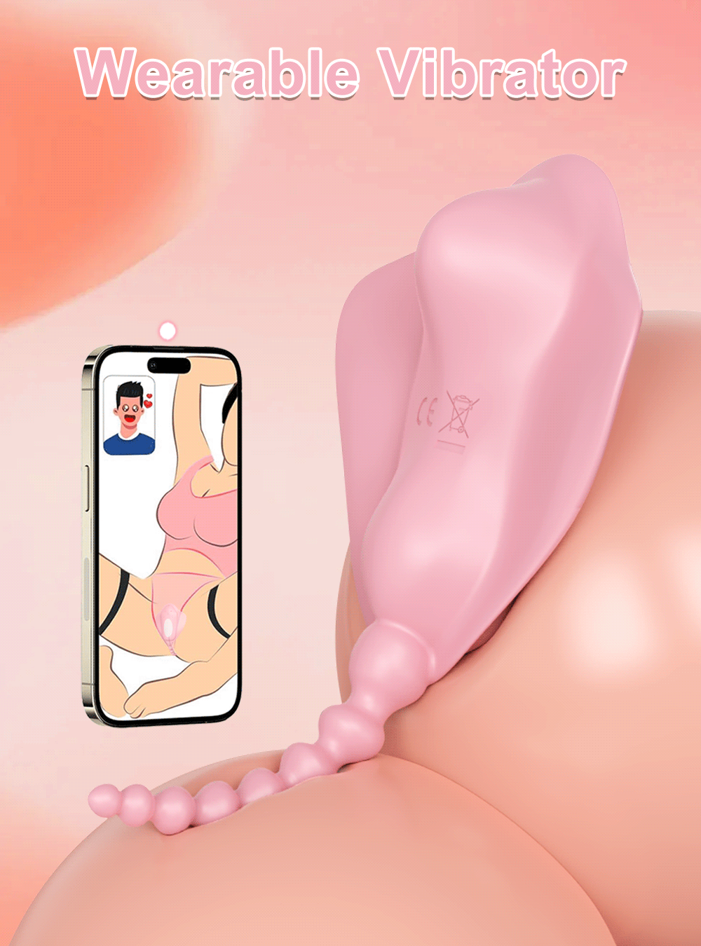 Vibromasseur à contrôle par application stimulateur de clitoris