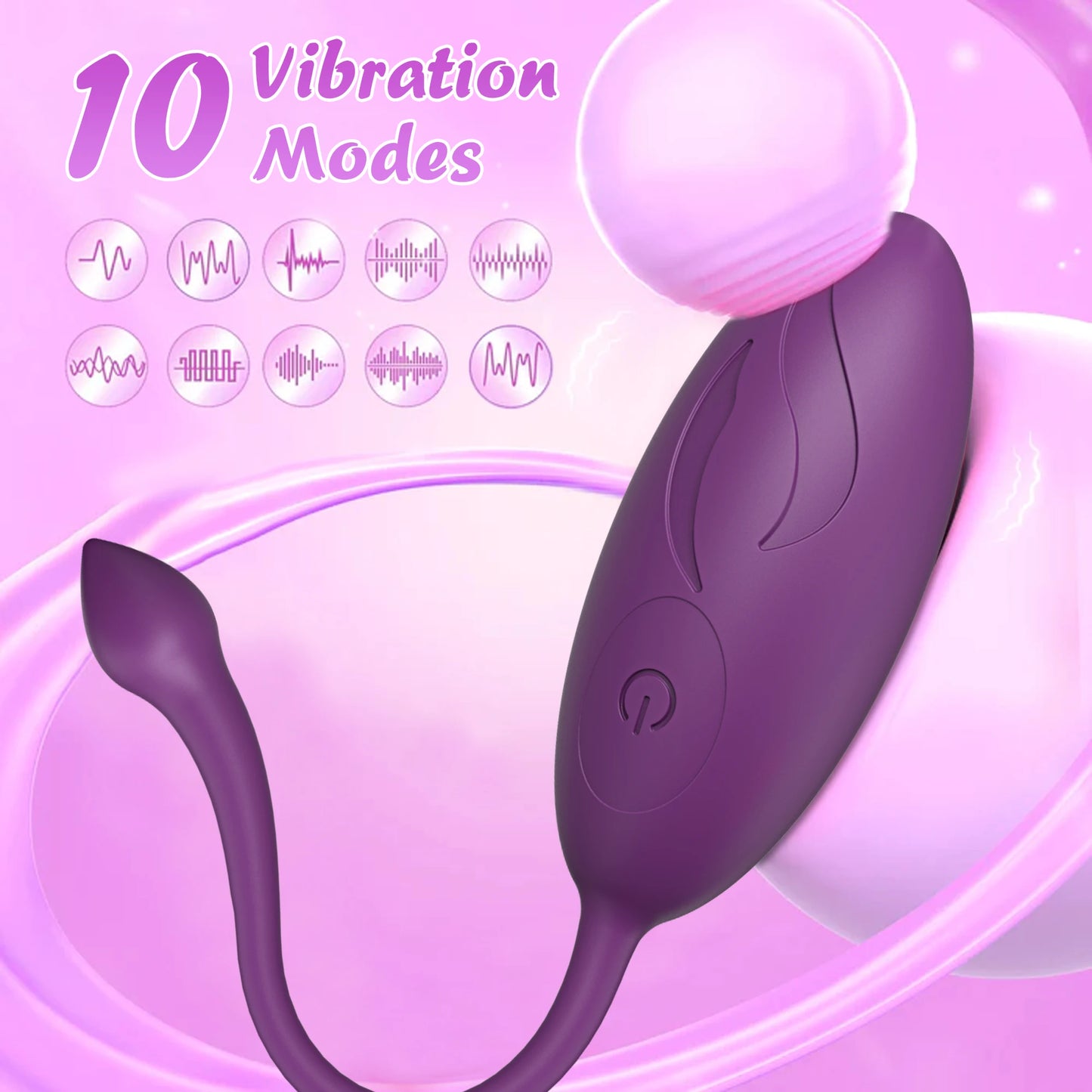 Oeuf vibrant télécommandé vibrateur pour point G