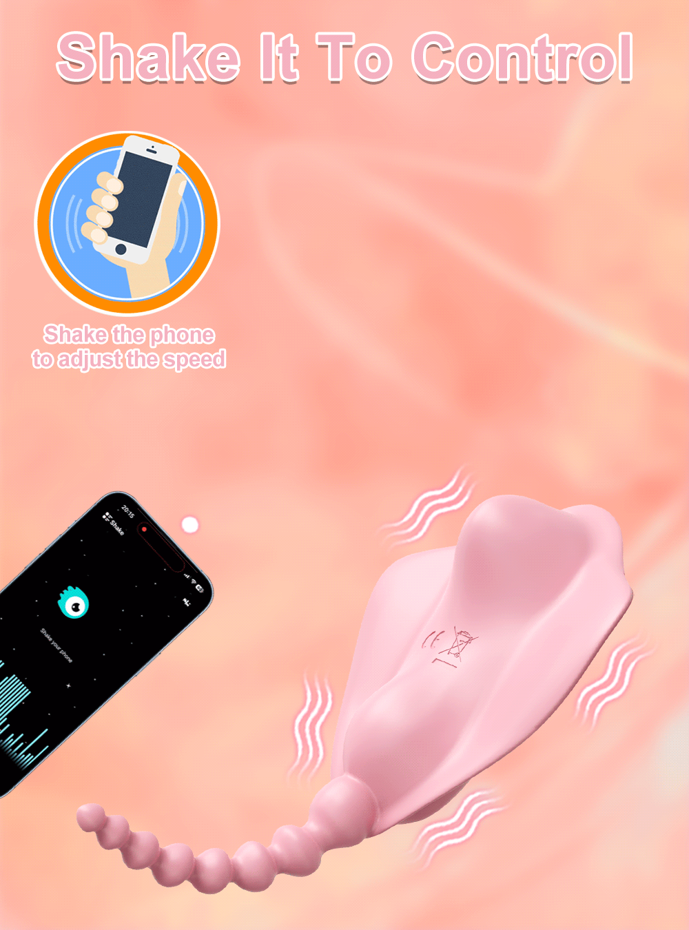 Vibromasseur à contrôle par application stimulateur de clitoris
