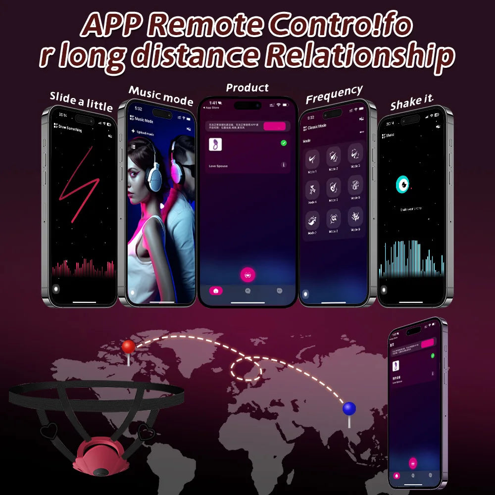 Vibromasseur à contrôle par application stimulateur de clitoris