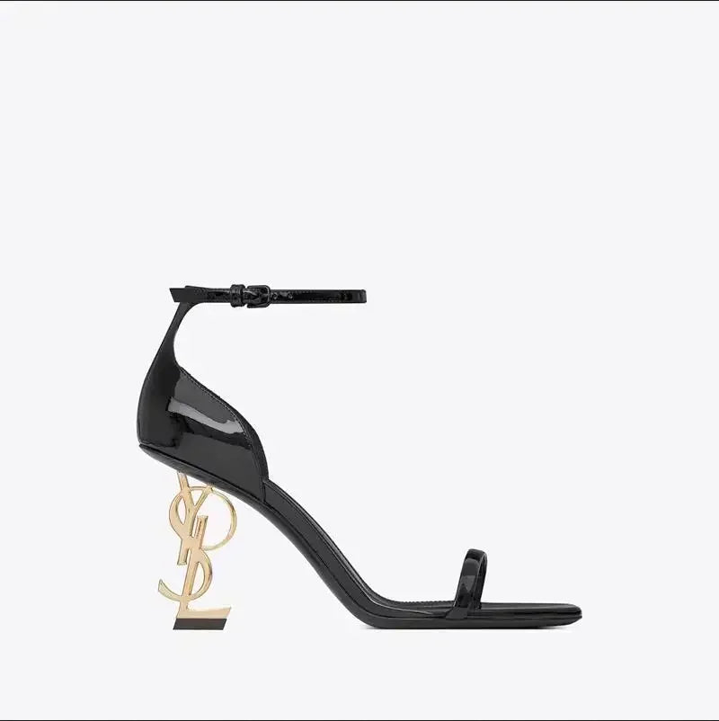Talons hauts noirs sexy, escarpins pointus en daim, élégantes