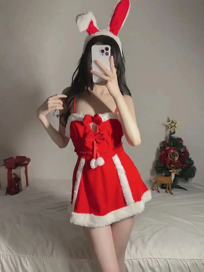 Lingerie Pure Désiré Tenue de Noël sexy Robe rouge, Costume de batterie lapin, Clickbing Market