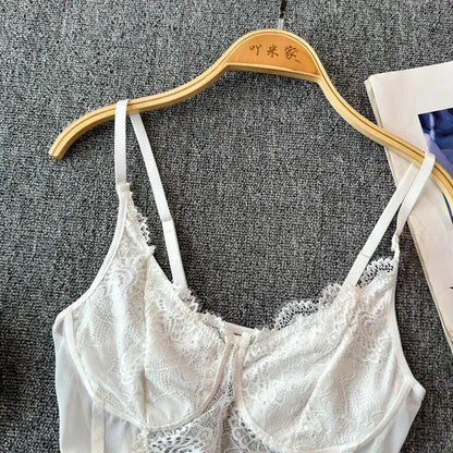 Combinaison à bretelles en arête de poisson Body,  Coupe intérieure américaine, Slim, Noir, Haut court, Sexy Clickbing Market