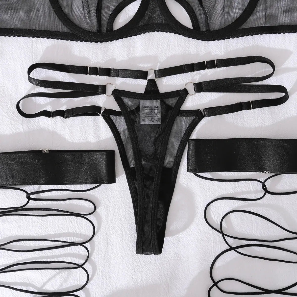 Sous-vêtements creux fantaisie, soutien-gorge ensemble maille Clickbing Market