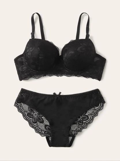 Ensemble de Lingerie Sexy soutiens-gorge armatures florales intime sous-vêtements en dentelle Clickbing Market