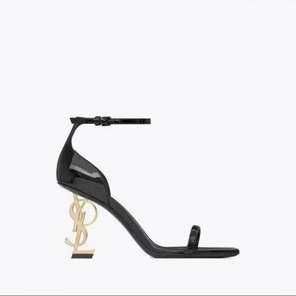 Talons hauts noirs sexy, escarpins pointus en daim, élégantes
