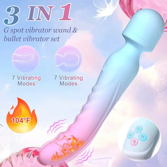 3 en 1 Mode godes vibrateur AV Machine sexuelle Clitoris Clickbing Market