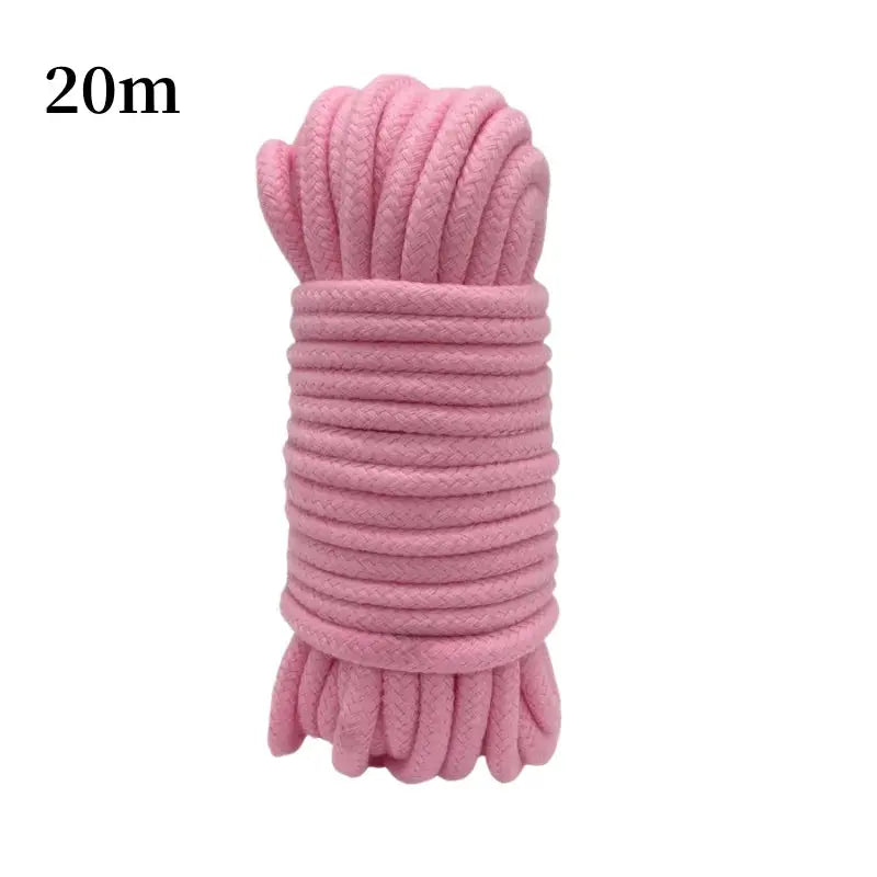 Corde de Bondage en coton doux de 5 à 20m, Kit de jouets sexuels pour jeu de rôle Bdsm, produit de jeu pour Couples Clickbing Market