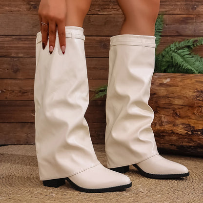 Bottes hautes à talons hauts