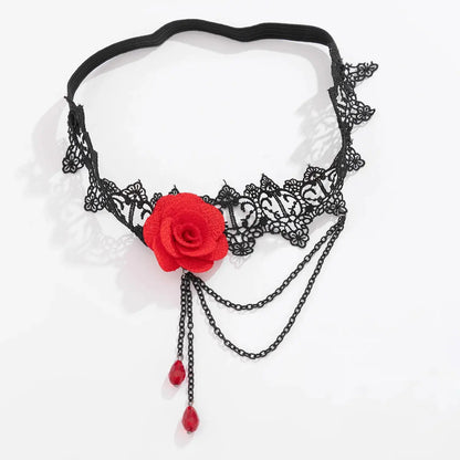 Ingmark-Bande élastique Goth pour femme, grande fleur de rose, jambe, cuisse, lien de gland Clickbing Market