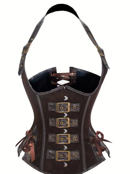 Corset bustier en cuir tendance corset sexy