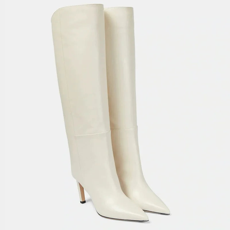 Bottes hautes en cuir de bœuf