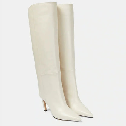 Bottes hautes en cuir de bœuf