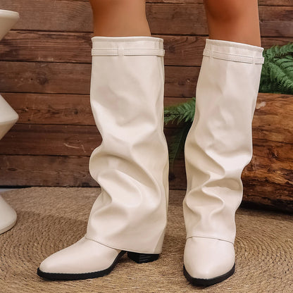 Bottes hautes à talons hauts