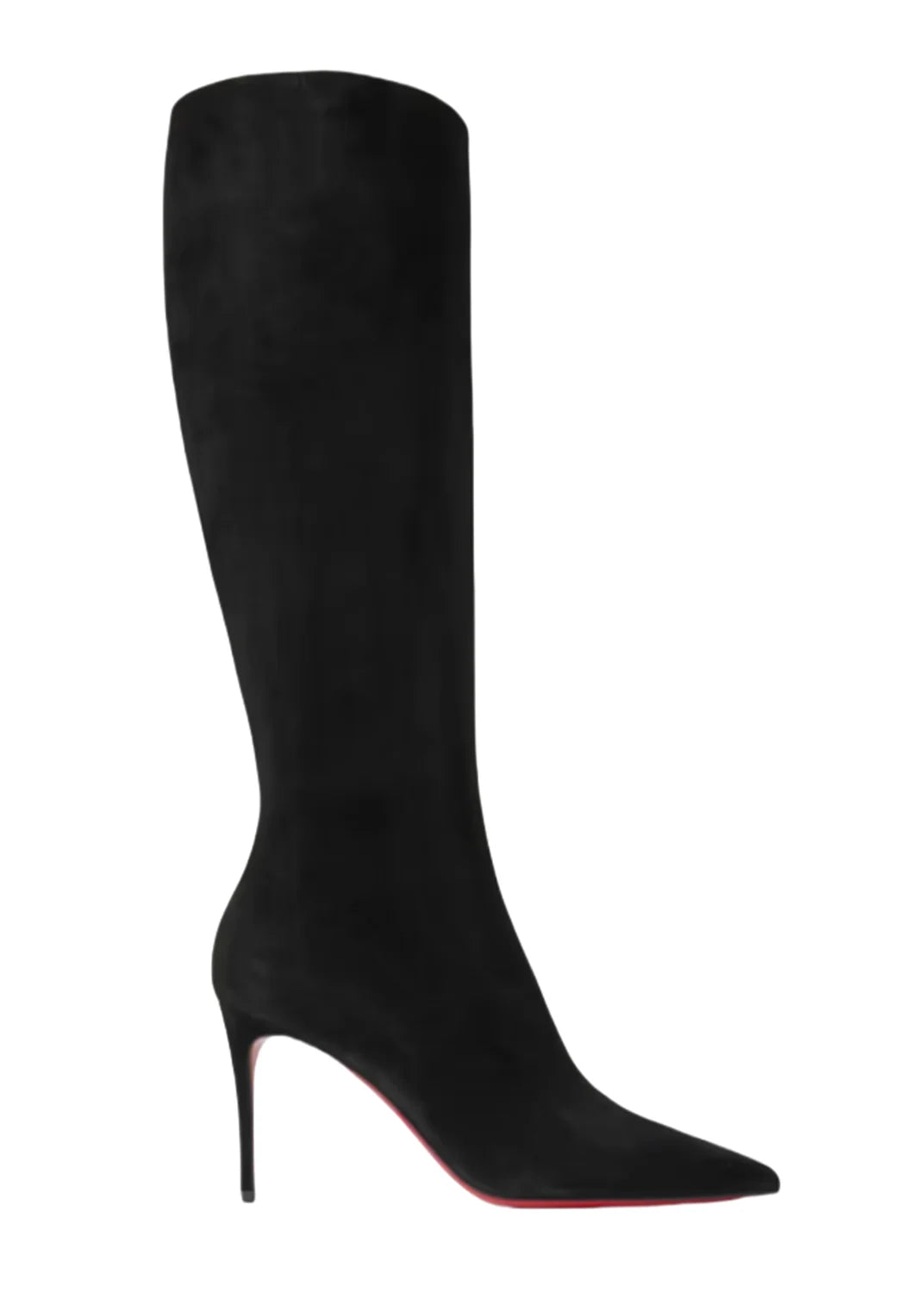 Bottes fines à talons hauts avec fermeture éclair latérale