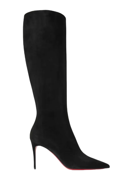 Bottes fines à talons hauts avec fermeture éclair latérale